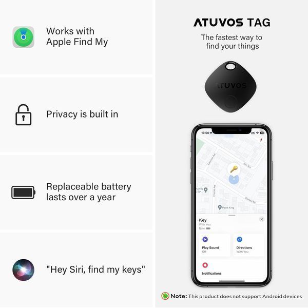 Набір Bluetooth-трекерів для пошуку речей з IP67 (2 шт.)