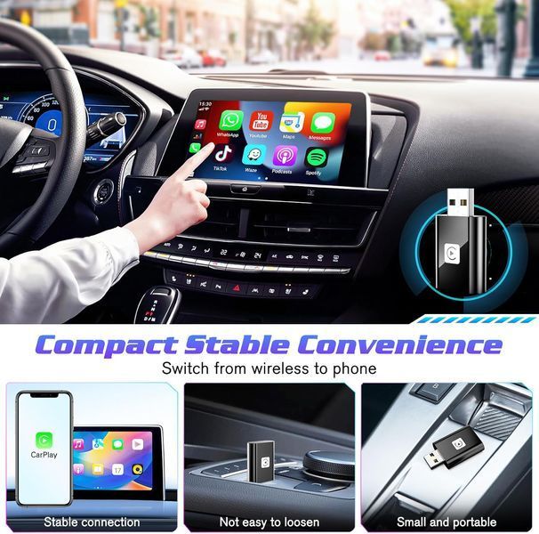 Беспроводной адаптер CarPlay для iPhone JUSTSTONE