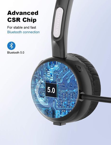 Bluetooth-гарнитура Sfant Trucker V5.0 с шумоподавлением фото