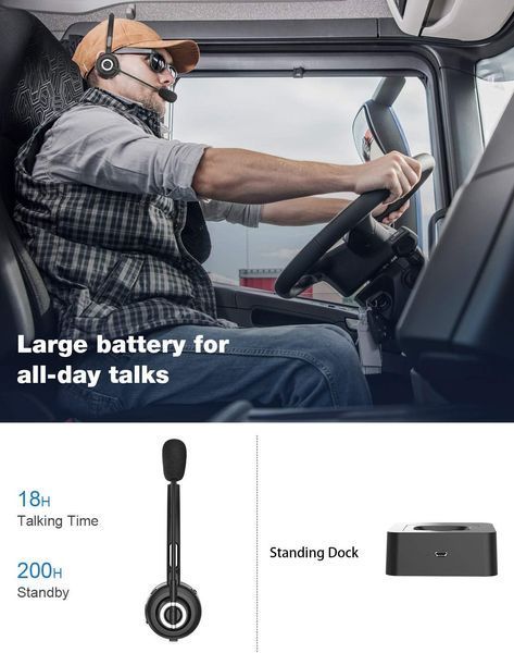 Bluetooth-гарнитура Sfant Trucker V5.0 с шумоподавлением фото