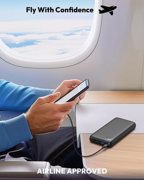 Портативний зарядний пристрій Power Bank 27000 mAh з PD 22.5W і 4 USB
