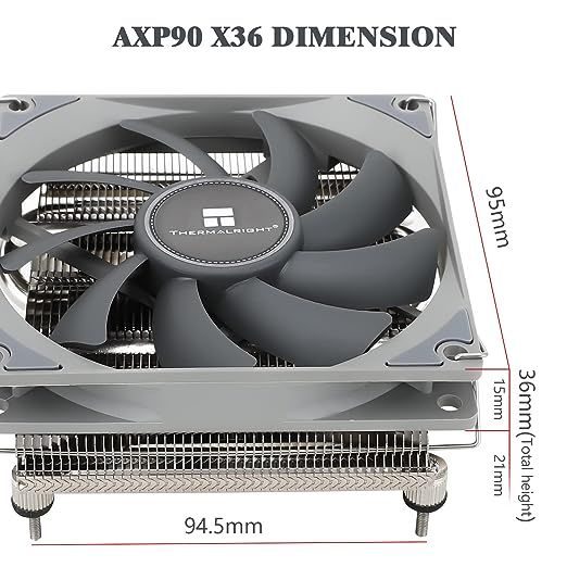 Кулер для процесора Thermalright AXP90 X36, вентилятор охолодження фото