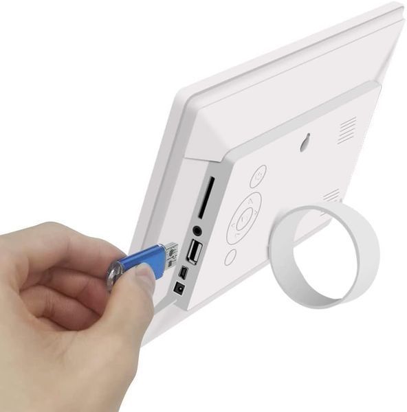 Цифровая фоторамка USB 10,1 дюйма / электрическая фоторамка с дисплеем IPS HD и пультом дистанционного управления