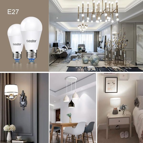 LED лампы 12 Вт с цоколем E27 теплый свет 3000K 960 лм (6 шт) фото