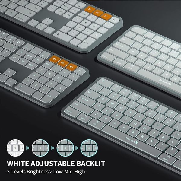 Bluetooth-клавіатура та миша ProtoArc для Mac з підсвічуванням