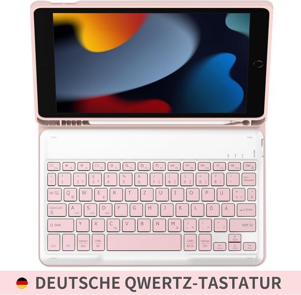 Чохол-клавіатура EasyAcc, сумісна із iPad 10,2 '' (9/8/7 покоління 2021/2020/2019)