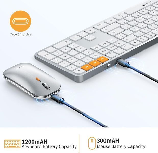Bluetooth-клавіатура та миша ProtoArc для Mac з підсвічуванням
