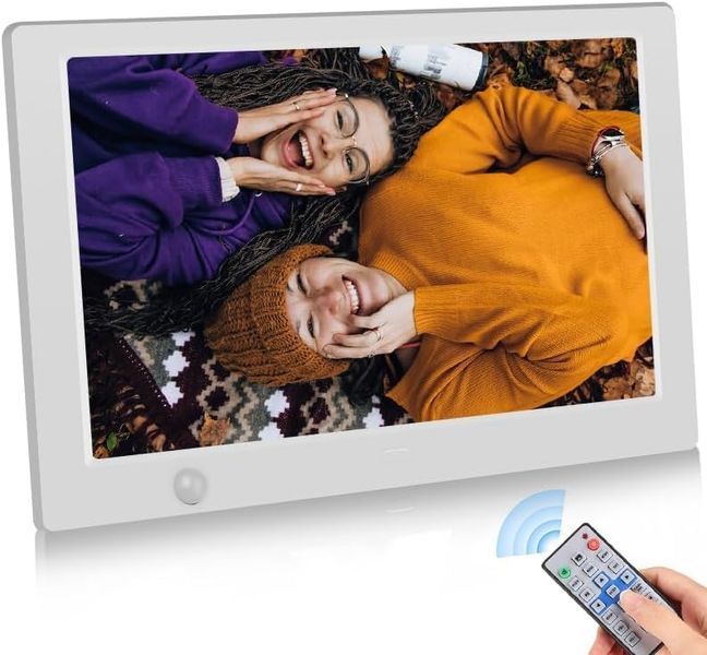 Цифровая фоторамка USB 10,1 дюйма / электрическая фоторамка с дисплеем IPS HD и пультом дистанционного управления