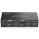 KVM-перемикач Displayport для 2 моніторів та 2 комп'ютерів