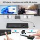 KVM-перемикач Displayport для 2 моніторів та 2 комп'ютерів