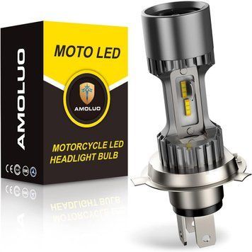 Лампа AMOLUO H4 LED для мотоциклетних фар HS1/9003/HB2 25 Вт