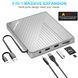Внешний CD-DVD-привод USB 3.0 типа C, внешний с устройством для чтения карт SD/TF, портативным записывателем RW фото 6