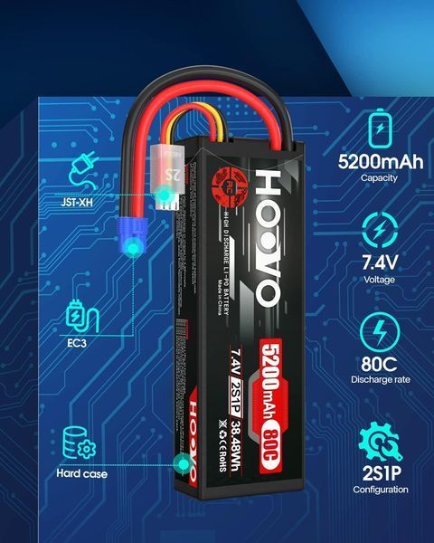 Акумулятор HOOVO 7.4V 5200mAh