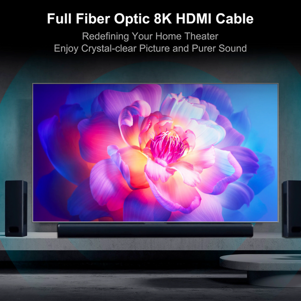 Оптоволоконный бронированный кабель HDMI 2.1 RUIPRO 8K фото