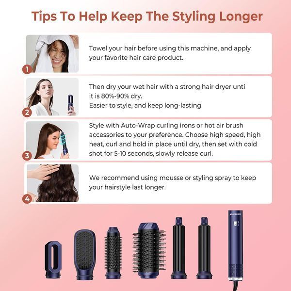 Стайлер для укладання волосся Atopskins Airstyler 6 в 1
