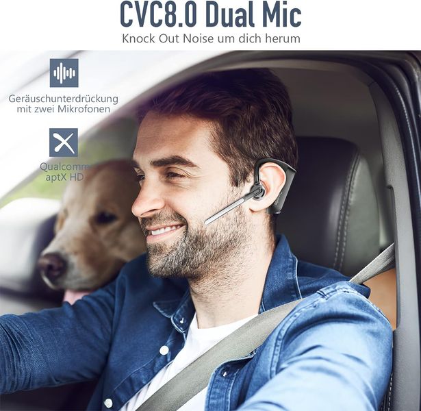 Bluetooth-гарнитура Conambo K21 Bluetooth-наушник с двойным микрофоном CVC 8.0, фото