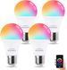 Комплект з 4 розумних лампочок ALUSSO LIGHTING A60 E27 10 Вт RGBCW 2700K-6400K