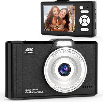 Портативна цифрова камера 4K 64MP з IPS 2.8" екраном фото