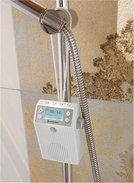 Настінний радіоприймач DAB+/FM Soundmaster DAB60WE з детектором руху та Li-On акумулятором 1200 мАг фото