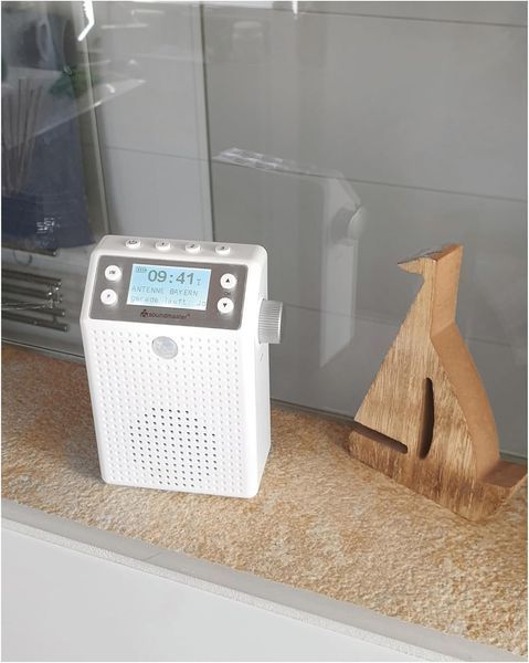Настінний радіоприймач DAB+/FM Soundmaster DAB60WE з детектором руху та Li-On акумулятором 1200 мАг фото