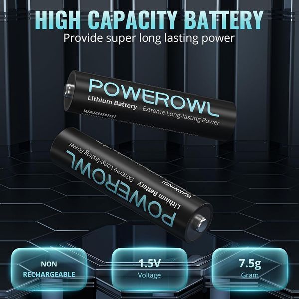 Комплект литиевых батарей POWEROWL CR2032 (12 шт) и AAA (8 шт)