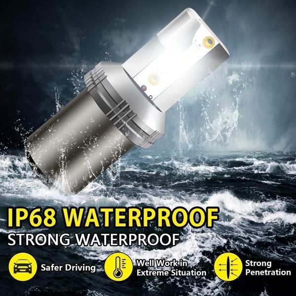 Светодиодная фара Asasytal S2 Ba20d / светодиодная лампа для фар мотоцикла DC12V/24V 20W (комплект 2 шт.)