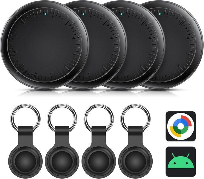 Набір Bluetooth-трекерів для пошуку речей сумісні з Google Find Hub (4 шт.)