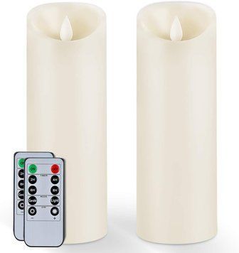 Світлодіодні воскові свічки Homemory Wax 2 шт з пультом дистанційного керування фото