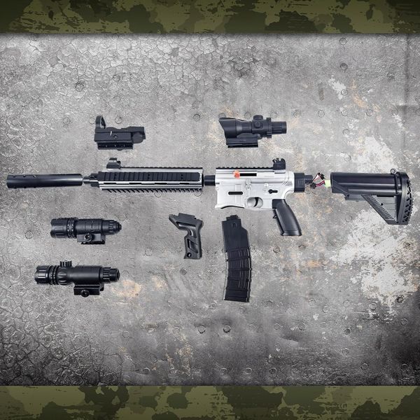 Игрушечный пистолет M416 2-в-1 с мягкими шарами
