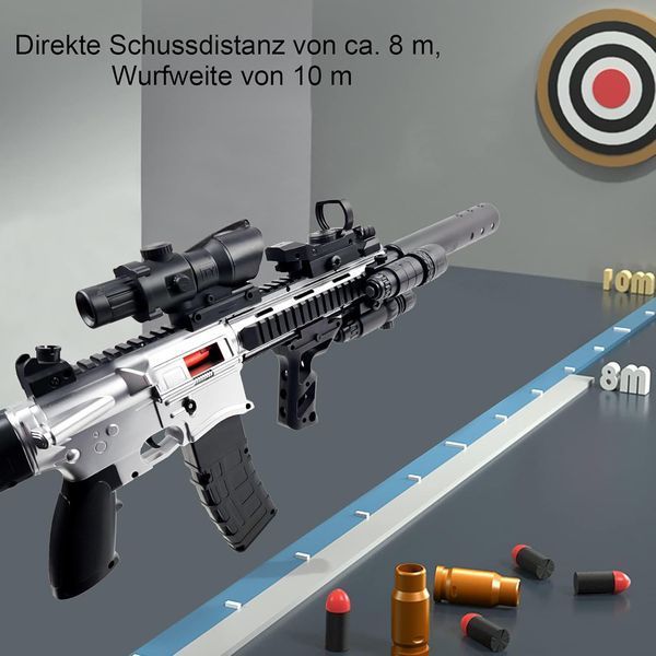 Игрушечный пистолет M416 2-в-1 с мягкими шарами