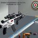 Игрушечный пистолет M416 2-в-1 с мягкими шарами