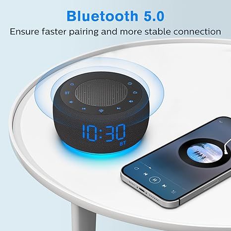 Радіо-будильник BUFFBEE RS11 з Bluetooth, нічник фото