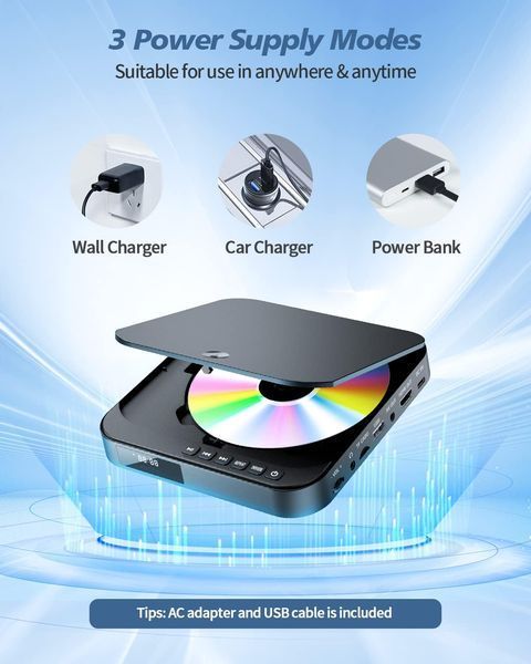 Міні DVD-програвач DESOBRY HDMI 1080P HD для Smart TV з безрегіональним режимом фото