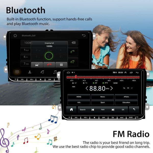 Автомобильное радио Android Carplay для VW Golf Passat Polo