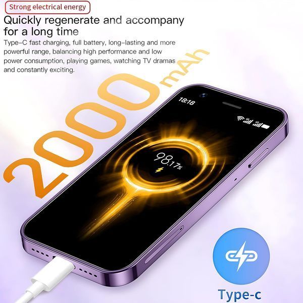 Міні-смартфон 4G Hipipooo з акумулятором 2000 мАч та двома SIM-картами