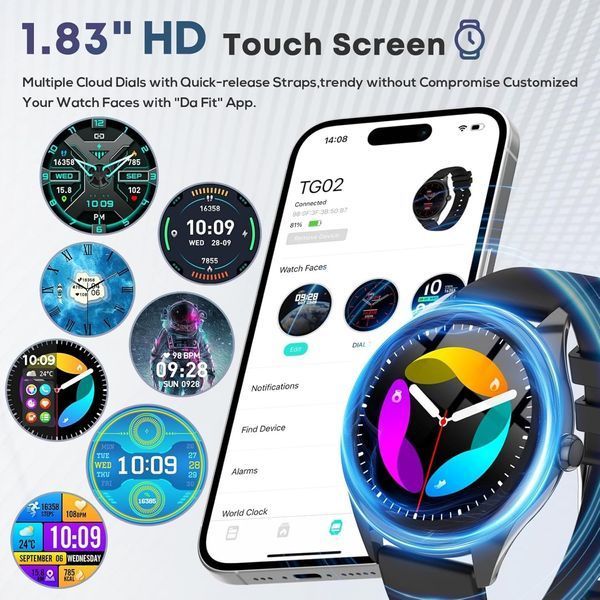 Смарт-часы HD IPS с Bluetooth-звонками фото