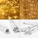 Светодиодная гирлянда-штора 10 м, 400 LED, теплый белый для дома фото 6