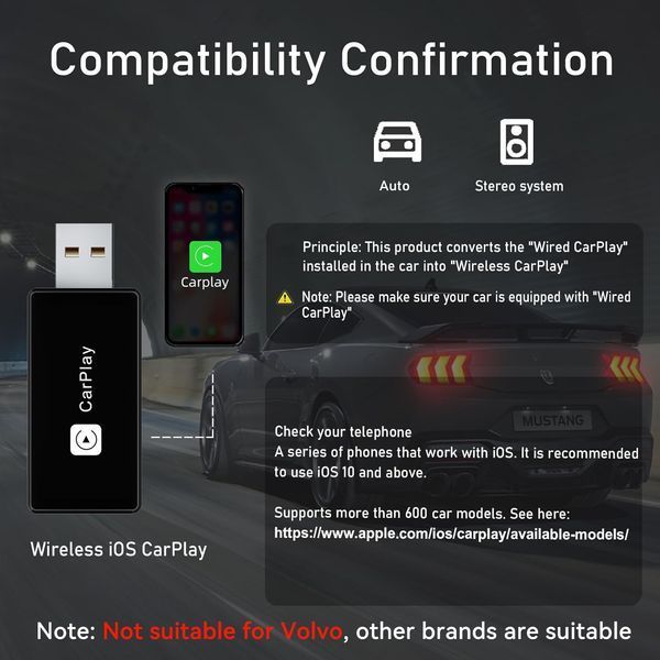 Беспроводной адаптер CarPlay ULA-YUAN