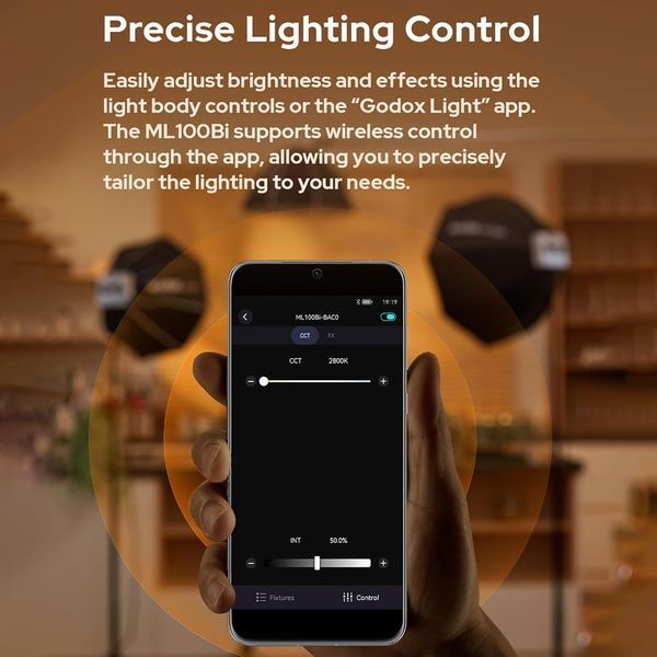 Світлодіодний відеопрожектор GODOX ML100Bi  фото