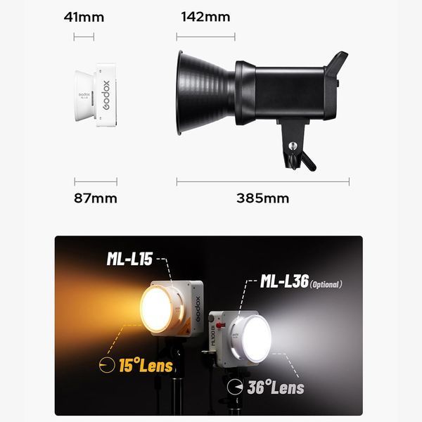Світлодіодний відеопрожектор GODOX ML100Bi  фото