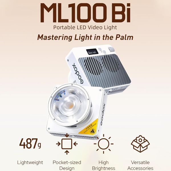 Світлодіодний відеопрожектор GODOX ML100Bi  фото