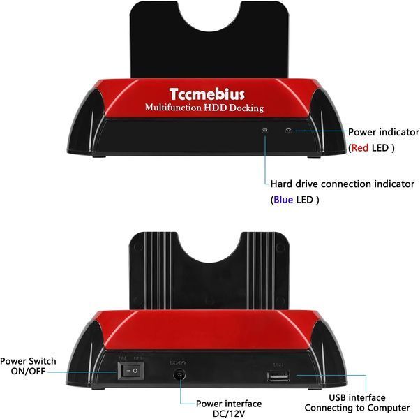 Док-станція для жорстких дисків USB 2.0 Tccmebius