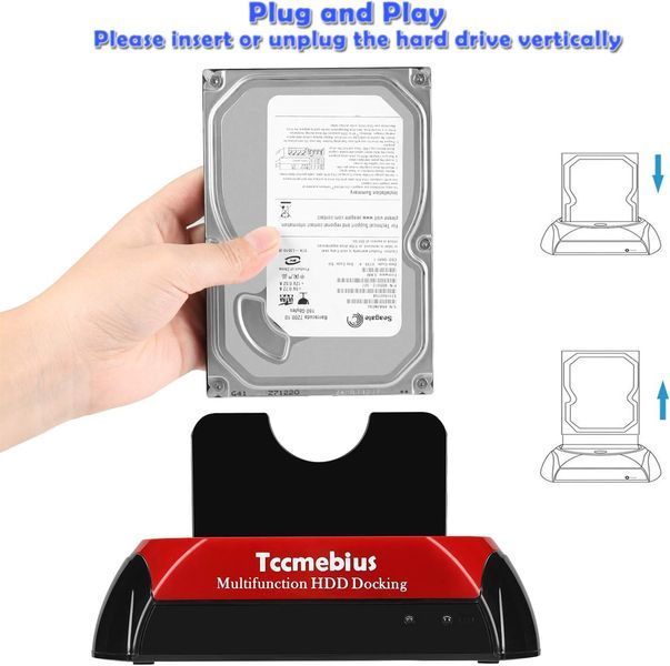 Док-станція для жорстких дисків USB 2.0 Tccmebius