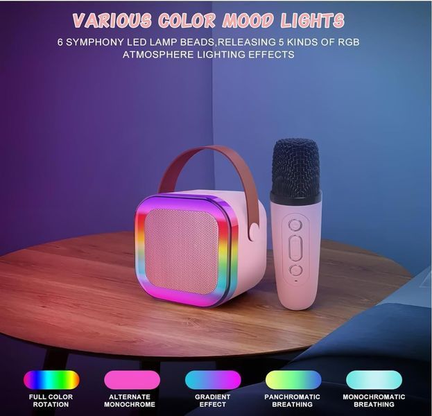 Портативна акустична система K12 Bluetooth з караоке-машиною та 5.3-дюймовим PA-звуковим супроводом фото