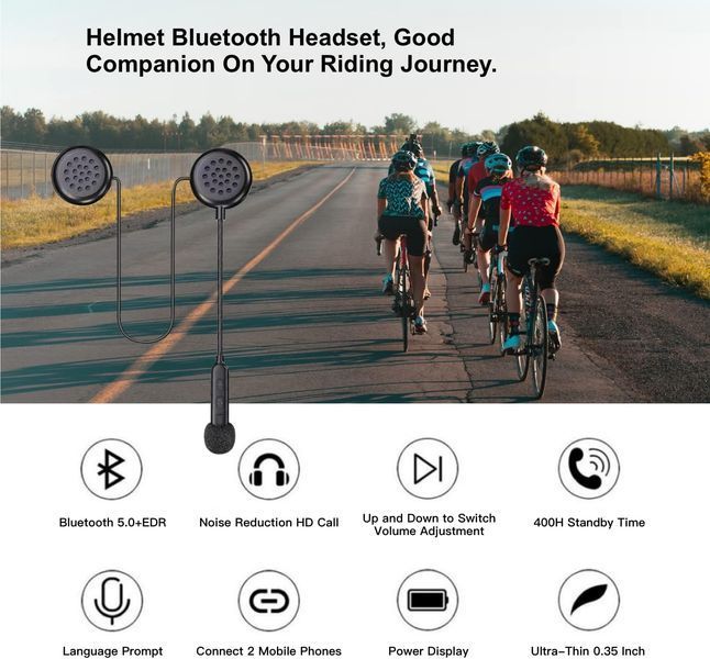 Bluetooth мотогарнитура для шлема YYTFY, наушники для мотоциклиста/велосипедиста фото