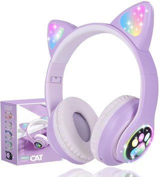 Бездротові навушники Daemon Kids з котячими вушками Bluetooth фото