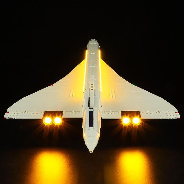 Освітлювальний набір BRIKSMAX для Lego Icons Concorde - сумісний із конструктором Lego 10318