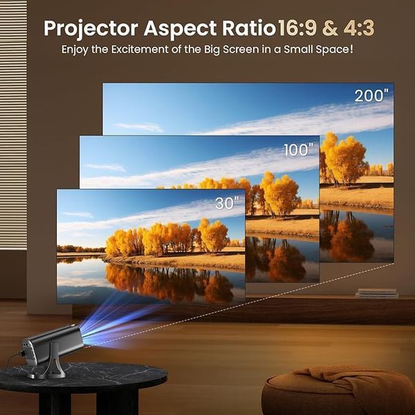 Проектор HD 1080p 4K для домашнего кинотеатра Finade