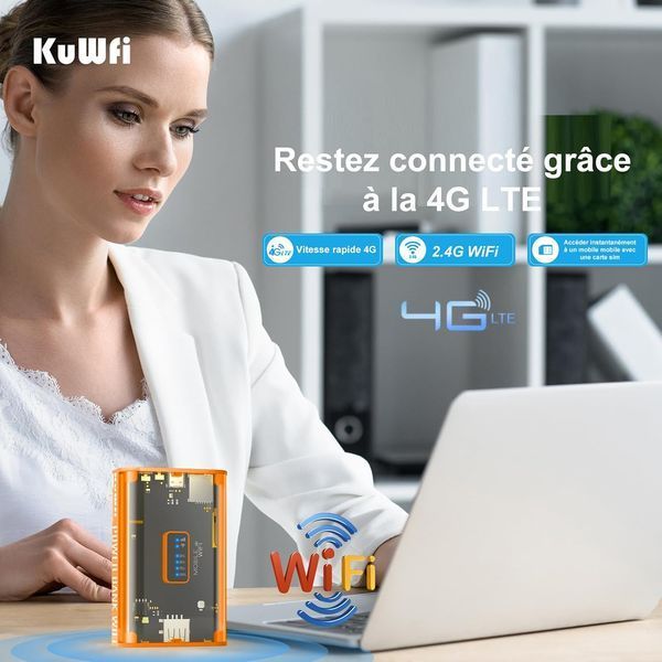 Роутер 4G SIM (MC8) KuWFi фото