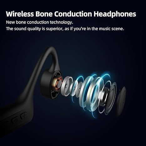 Водонепроницаемые наушники для плавания Bone Conduction Generic S800, IPX8, 32 ГБ Bluetooth 5.3 фото